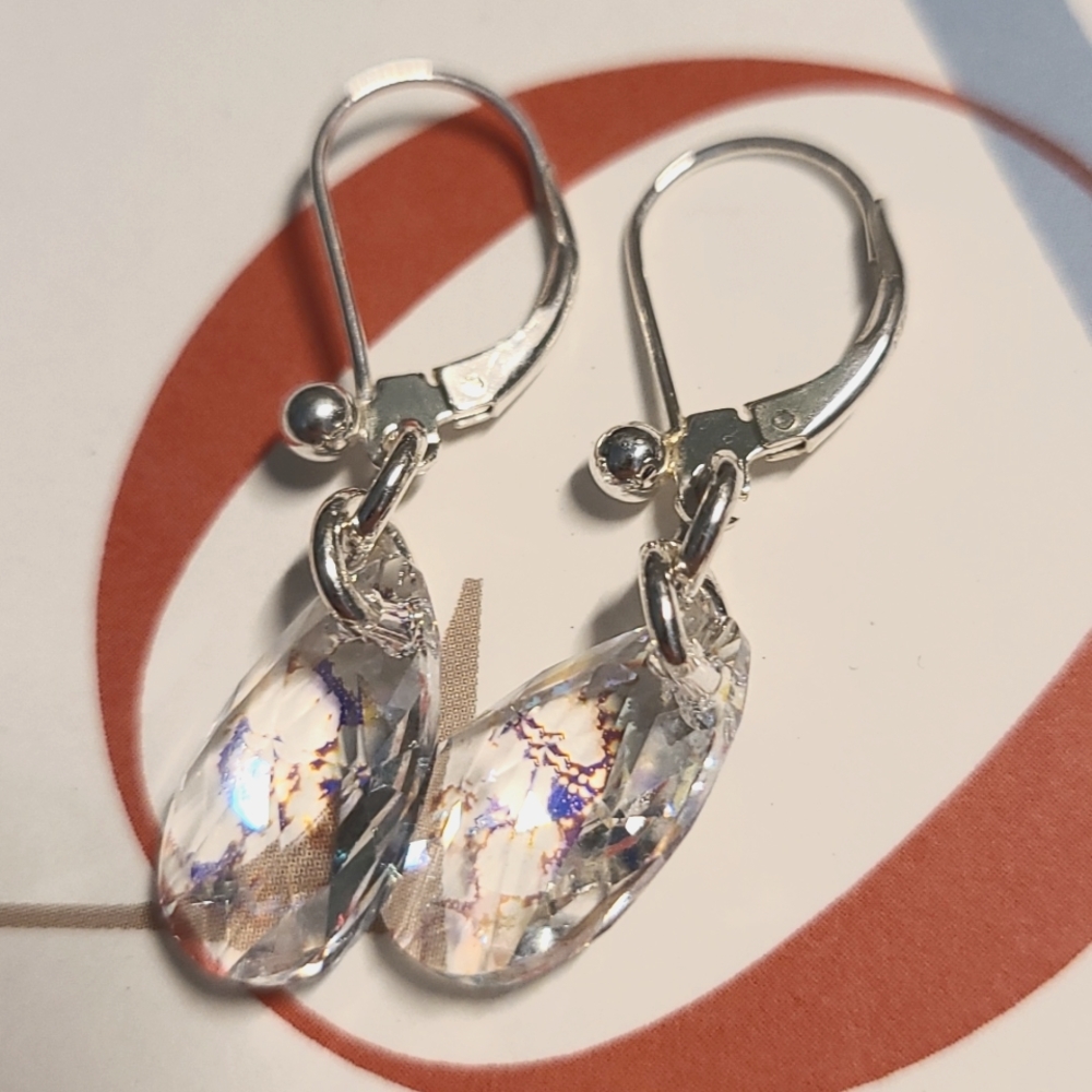 Earrings Handcrafted of Swarovski And Leverbacks